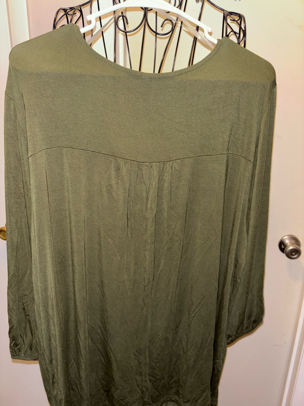 Womens plus size baby doll top green..mis-sized..read below - Picture 4 of 4